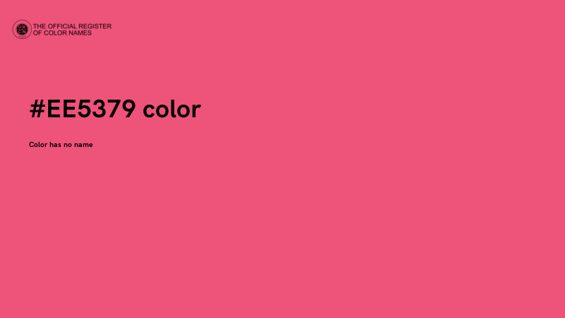 #EE5379 color image