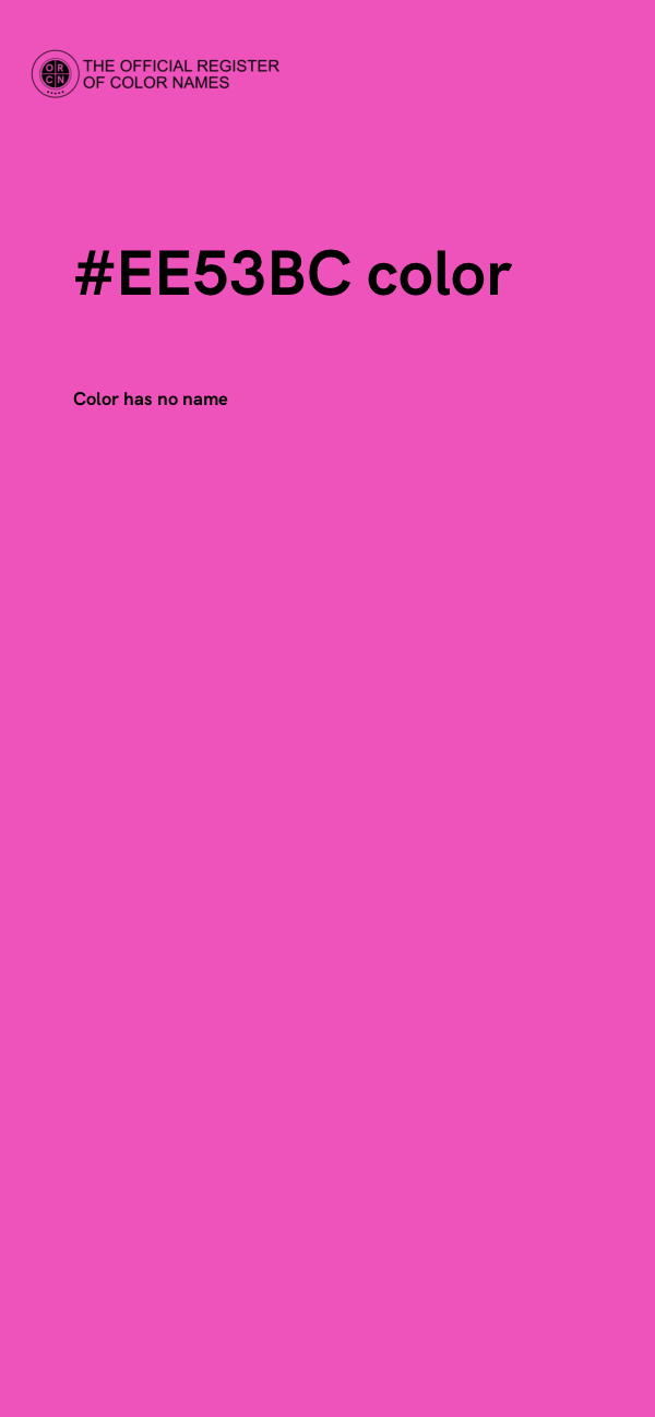 #EE53BC color image