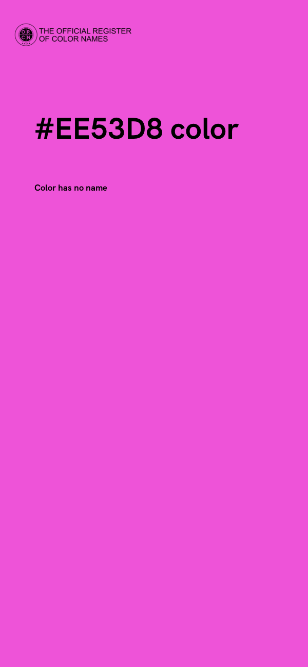 #EE53D8 color image