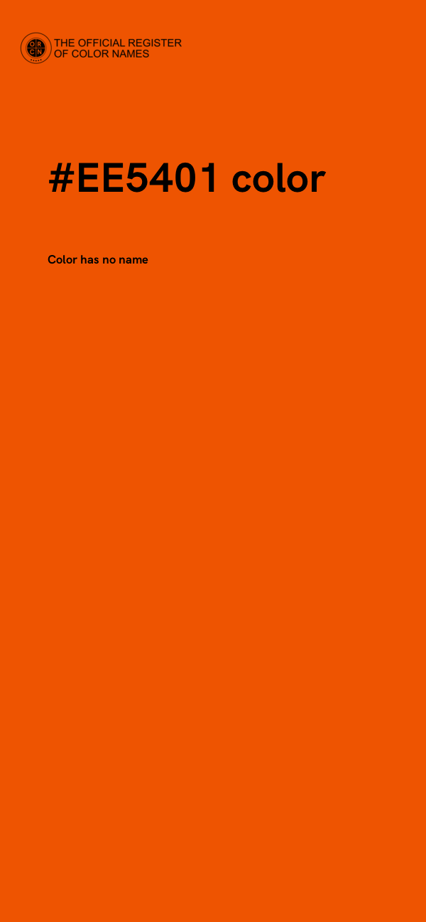 #EE5401 color image