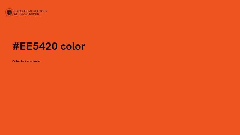 #EE5420 color image