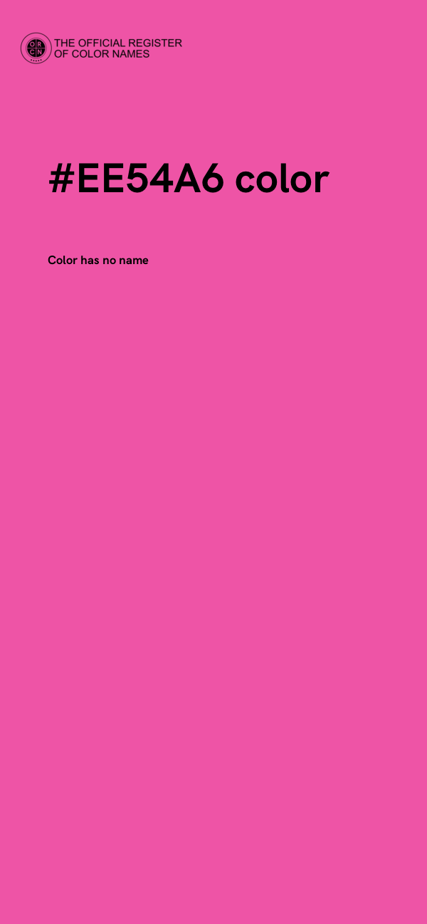 #EE54A6 color image