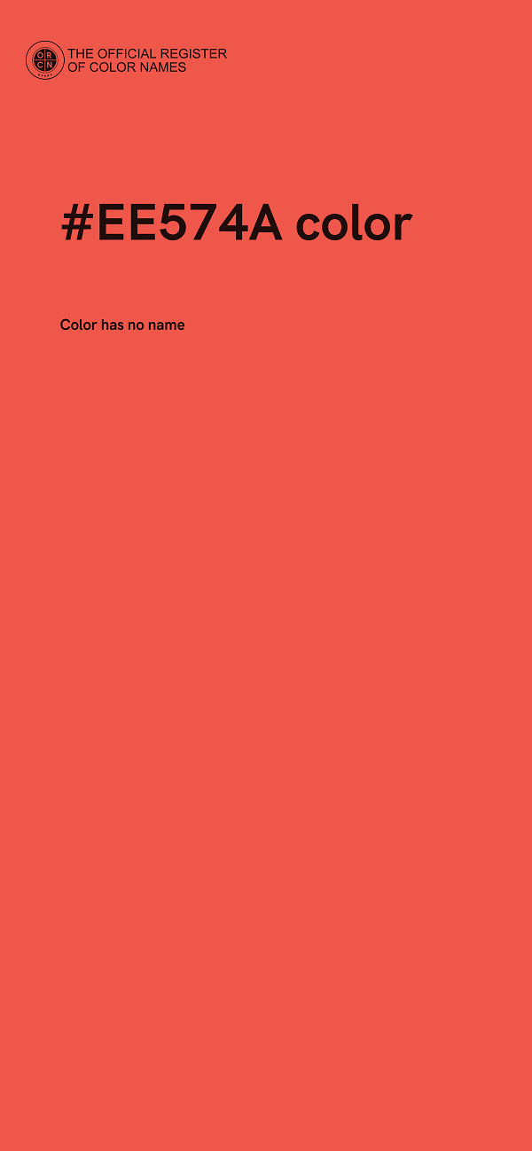 #EE574A color image