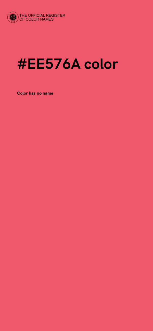 #EE576A color image