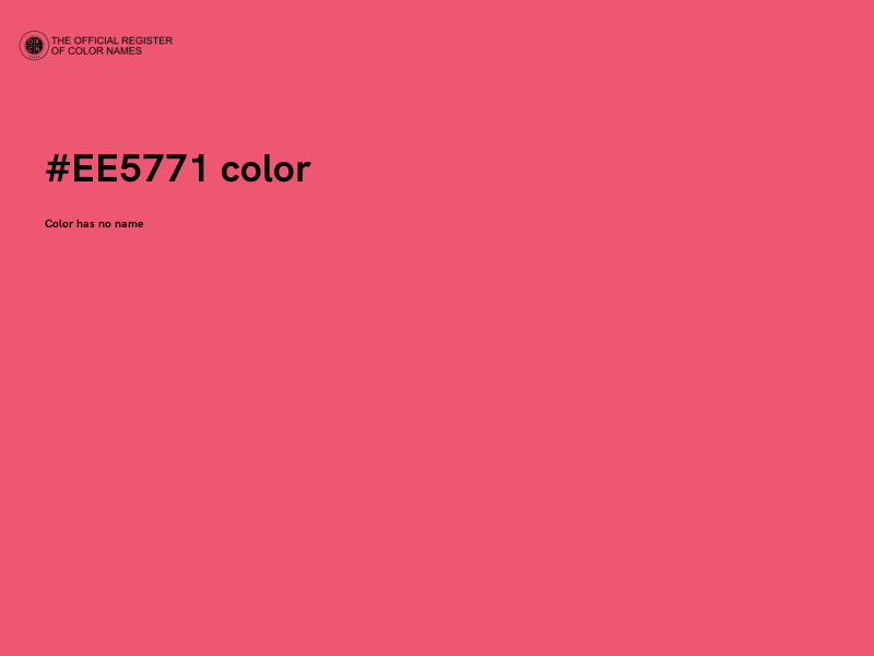 #EE5771 color image