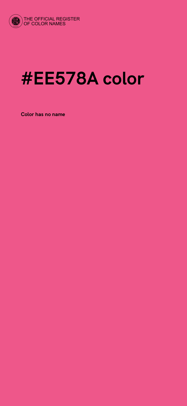 #EE578A color image