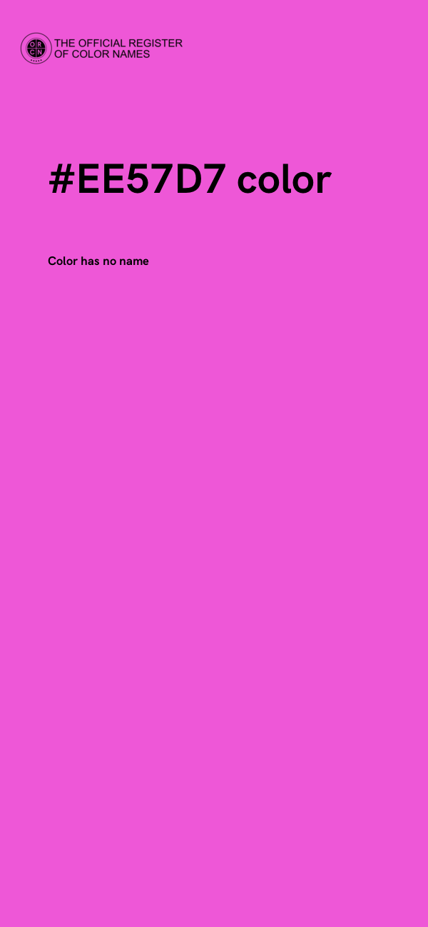 #EE57D7 color image