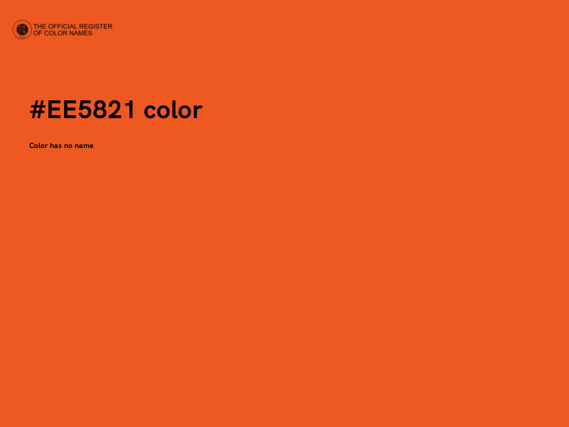 #EE5821 color image