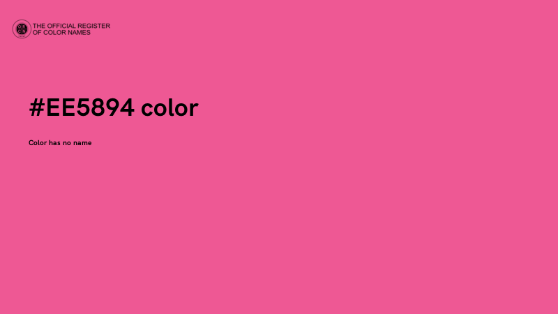 #EE5894 color image