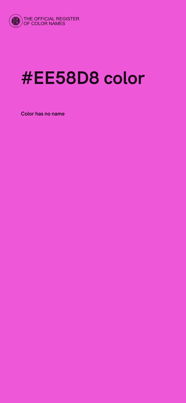 #EE58D8 color image
