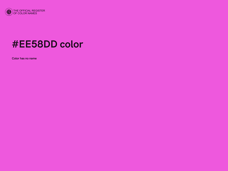 #EE58DD color image