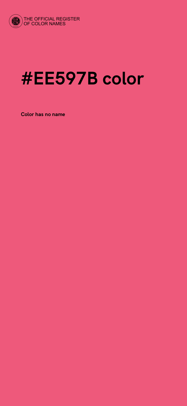 #EE597B color image