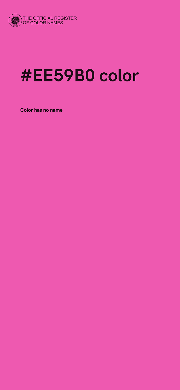 #EE59B0 color image
