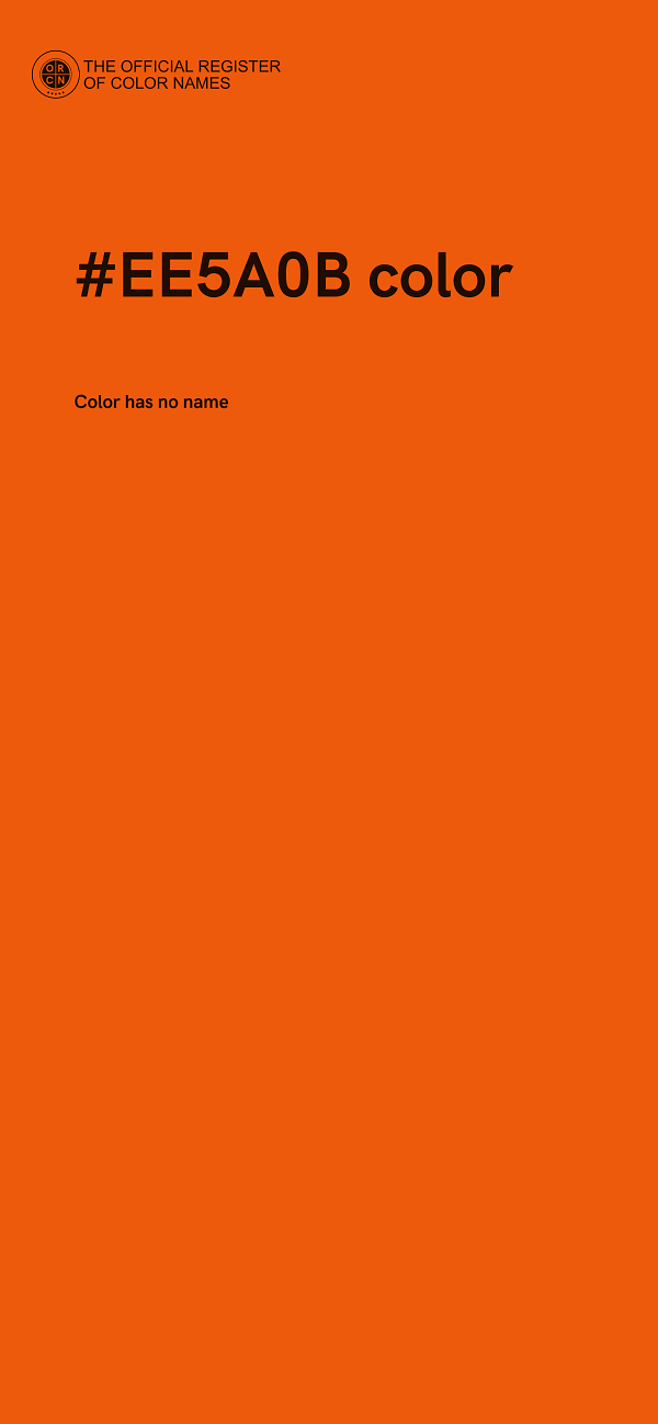 #EE5A0B color image