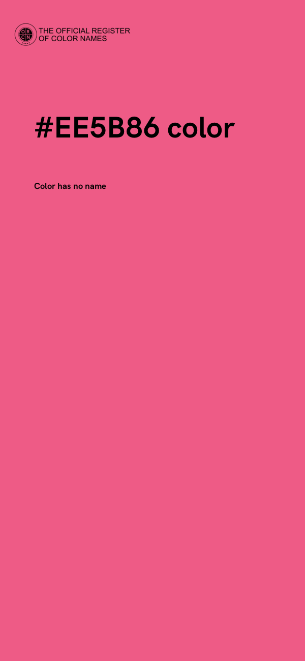 #EE5B86 color image