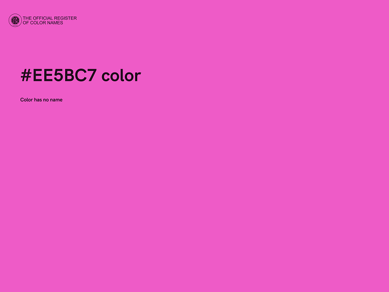 #EE5BC7 color image