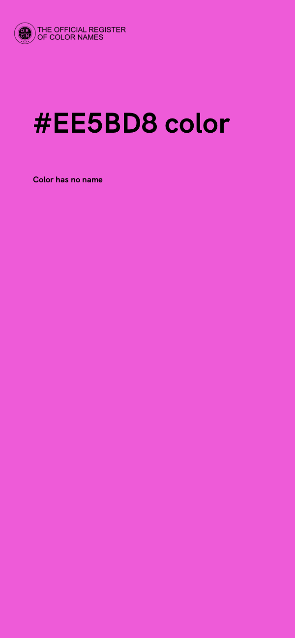 #EE5BD8 color image