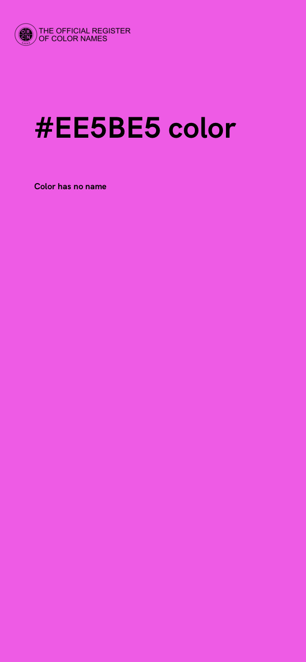 #EE5BE5 color image