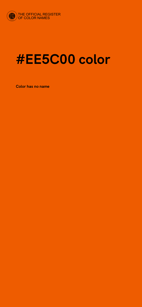 #EE5C00 color image