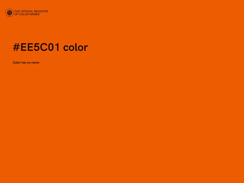 #EE5C01 color image