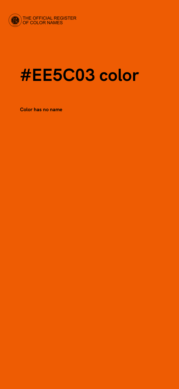 #EE5C03 color image