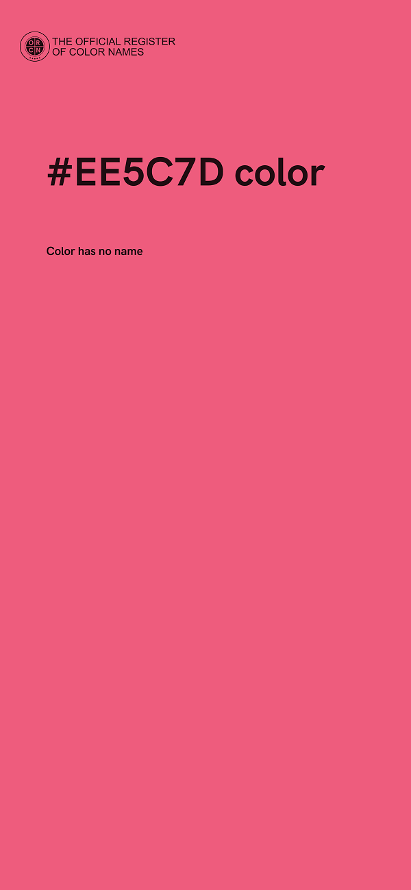#EE5C7D color image