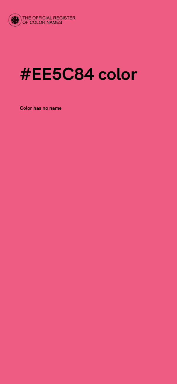 #EE5C84 color image