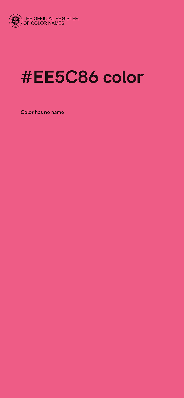 #EE5C86 color image