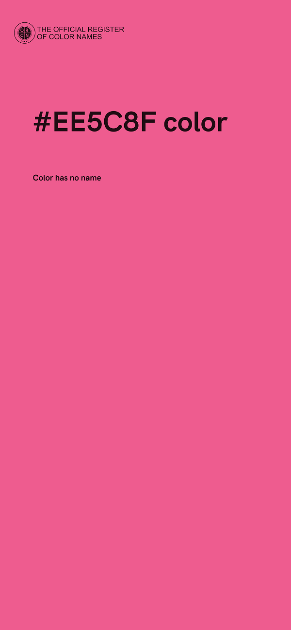 #EE5C8F color image