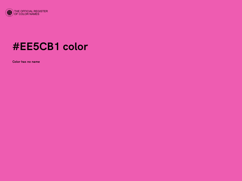#EE5CB1 color image