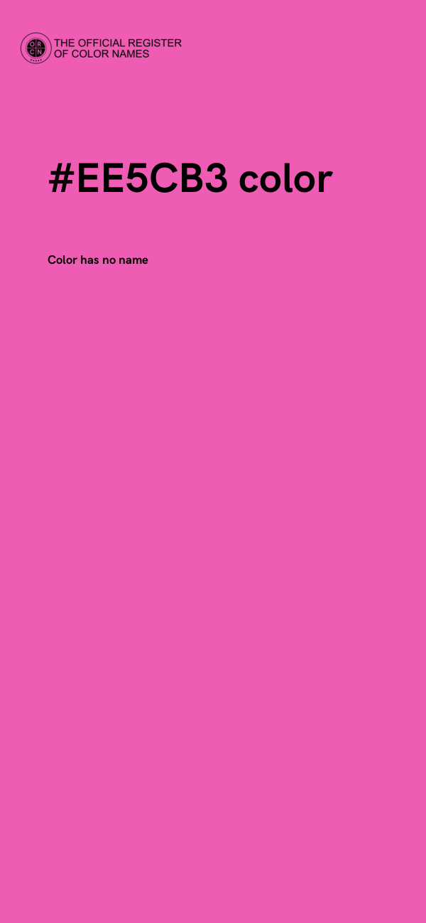 #EE5CB3 color image