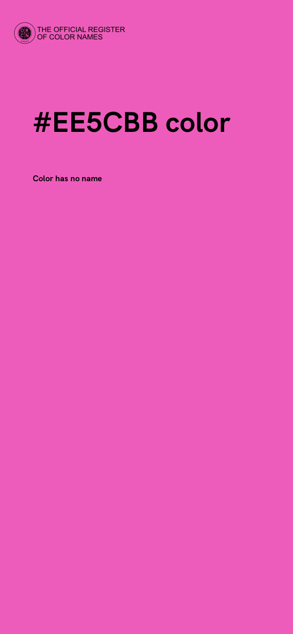 #EE5CBB color image