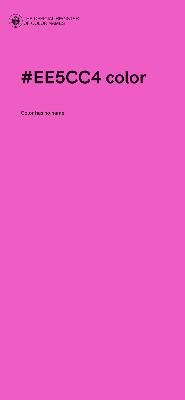 #EE5CC4 color image