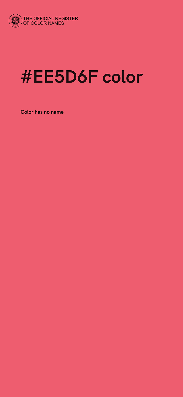 #EE5D6F color image