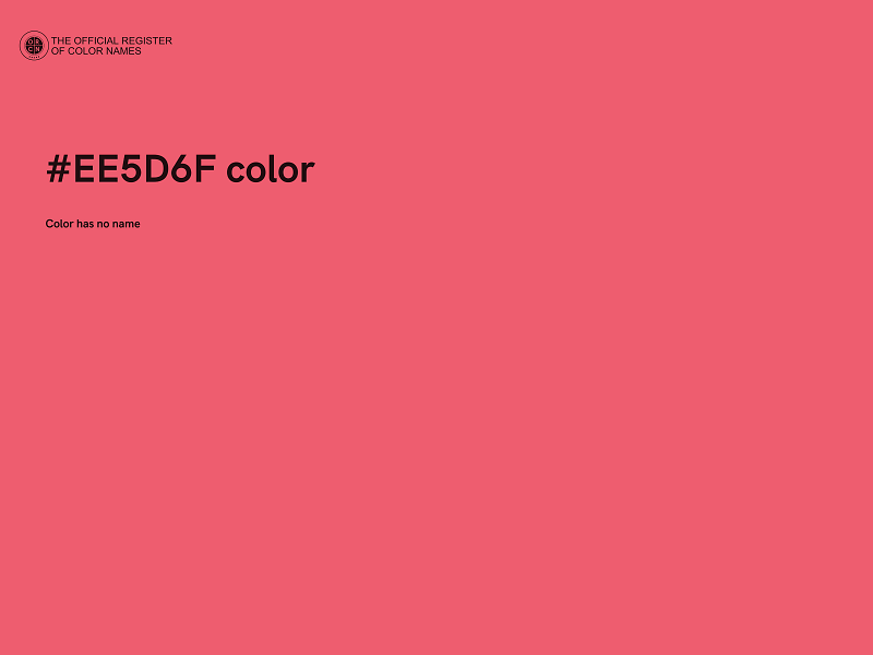 #EE5D6F color image