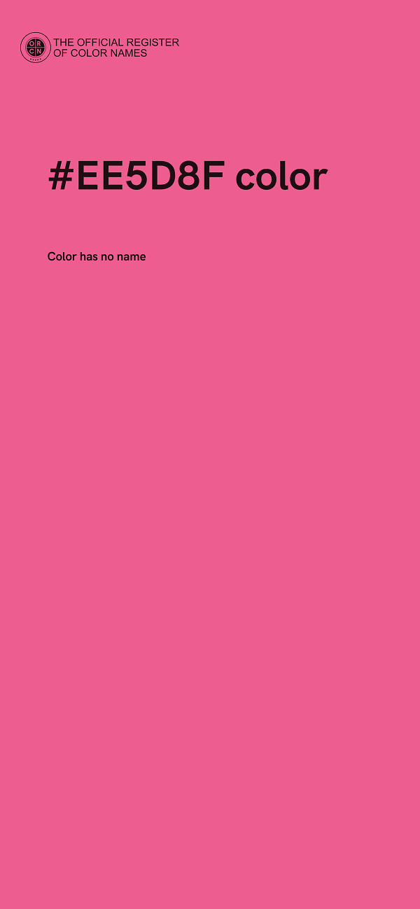 #EE5D8F color image