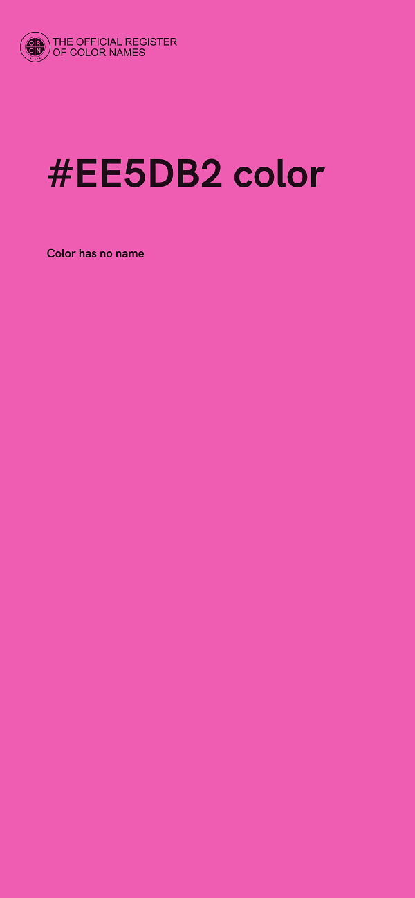 #EE5DB2 color image