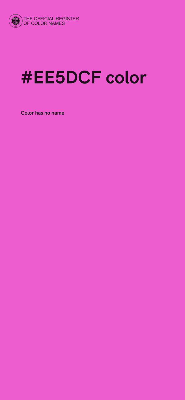 #EE5DCF color image