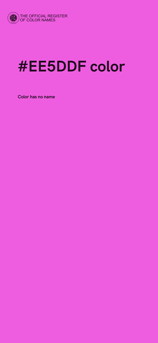 #EE5DDF color image