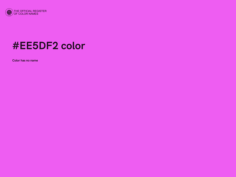 #EE5DF2 color image