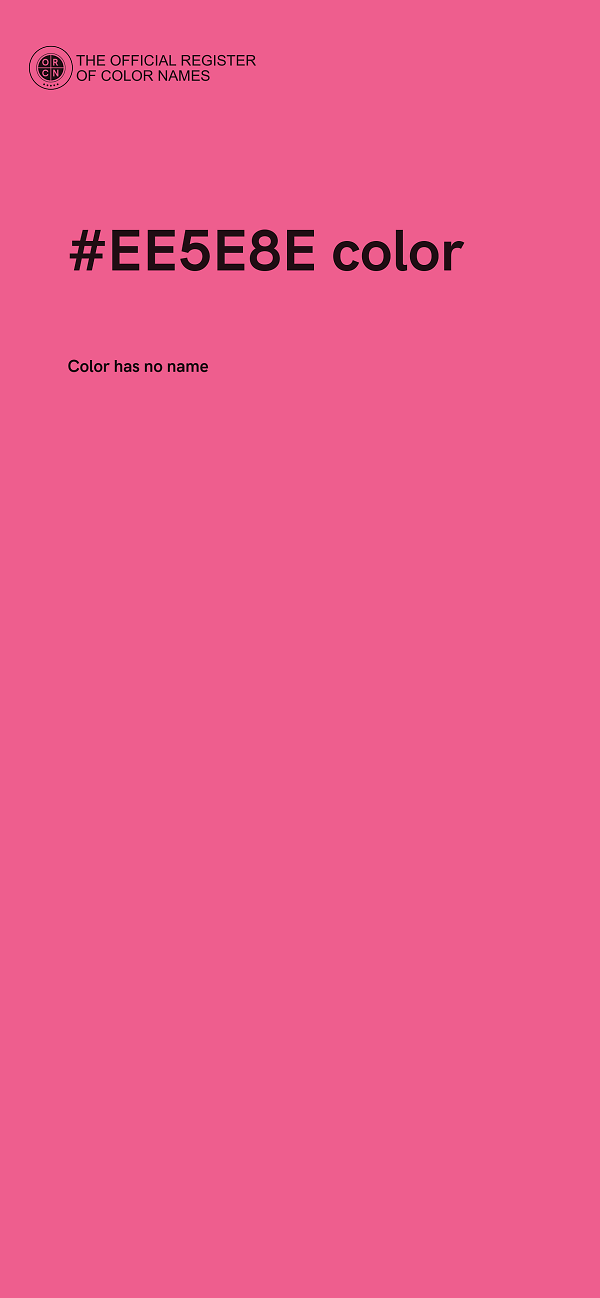 #EE5E8E color image