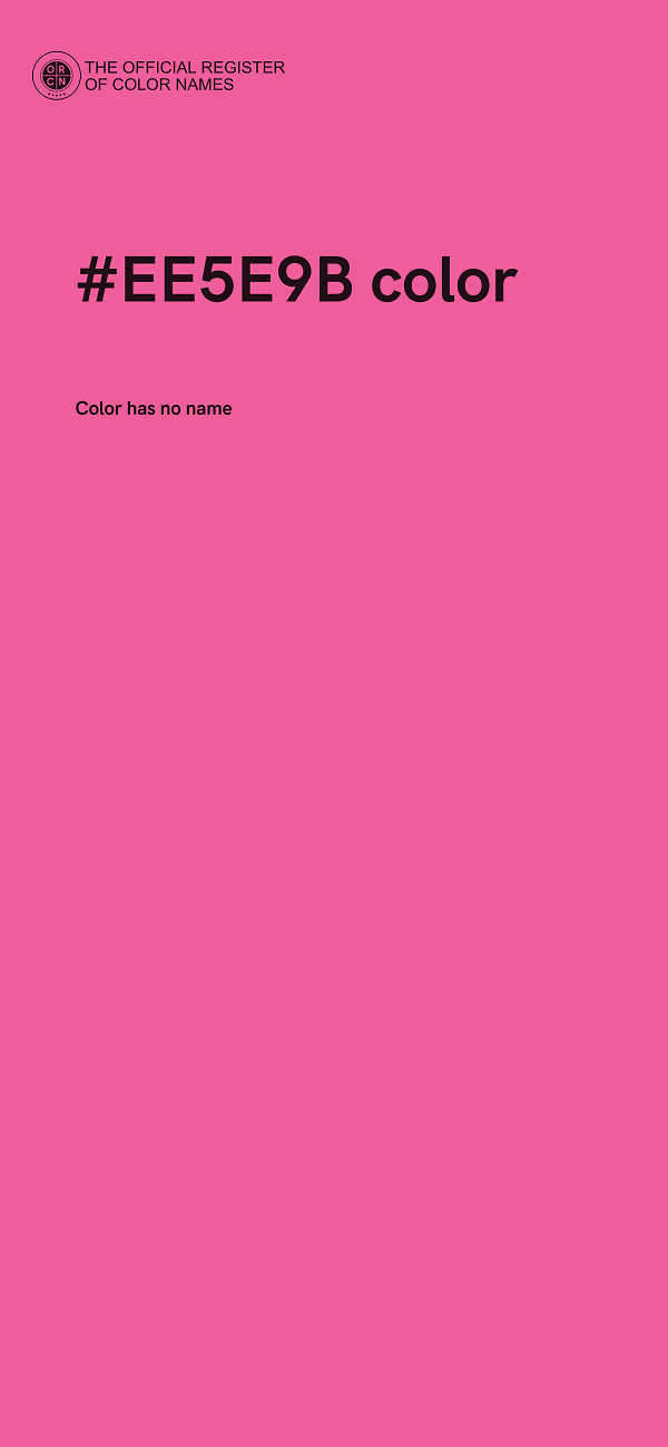 #EE5E9B color image