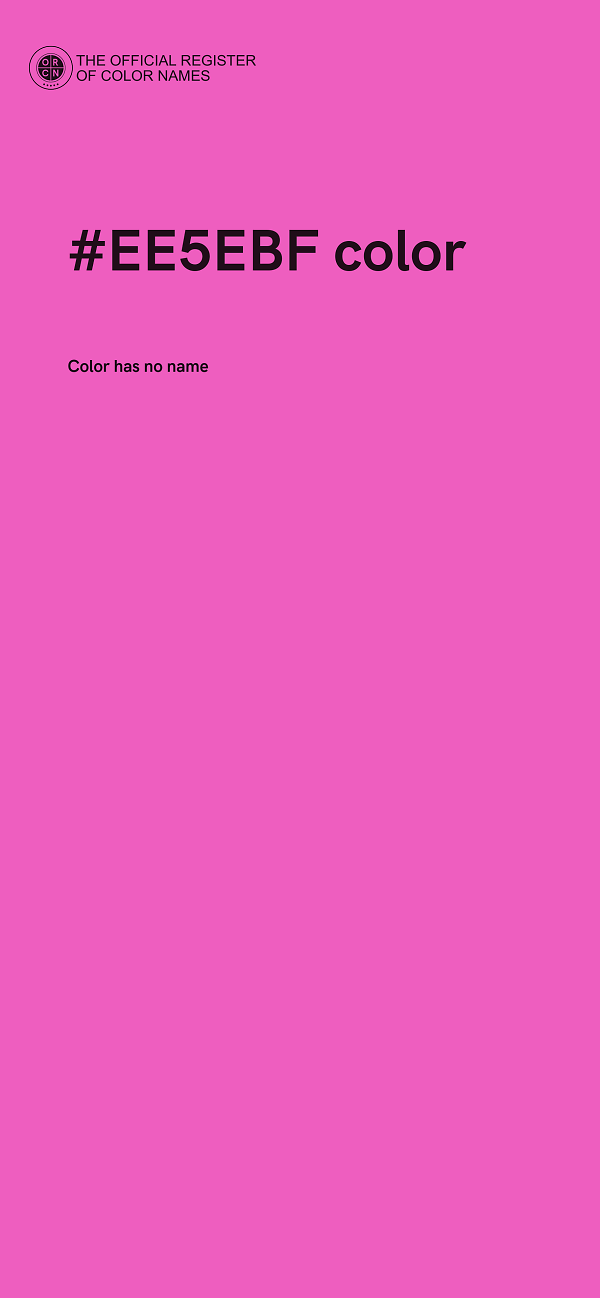 #EE5EBF color image