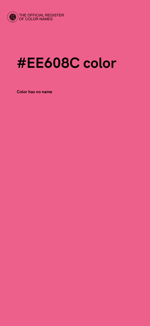 #EE608C color image