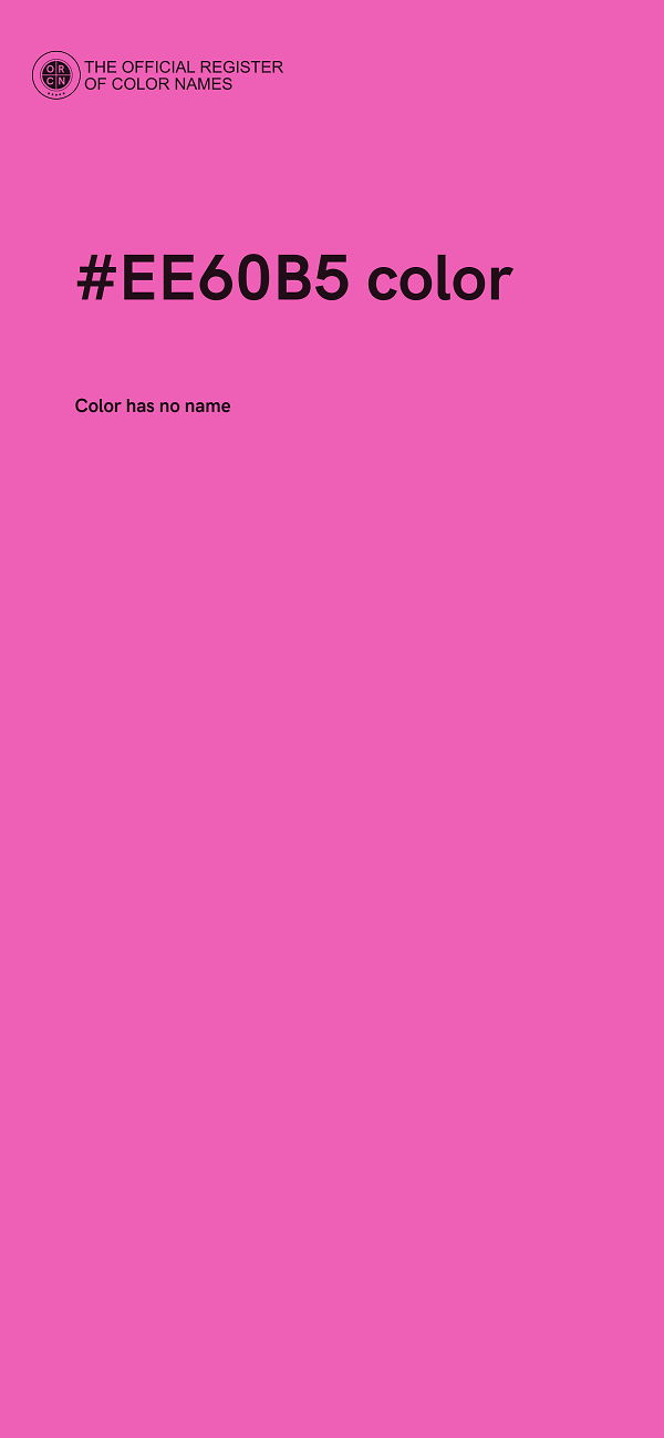 #EE60B5 color image