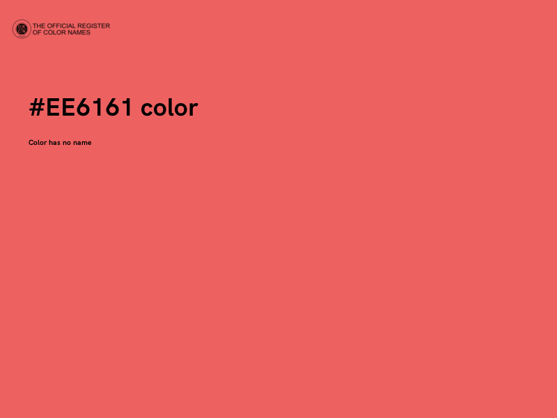#EE6161 color image