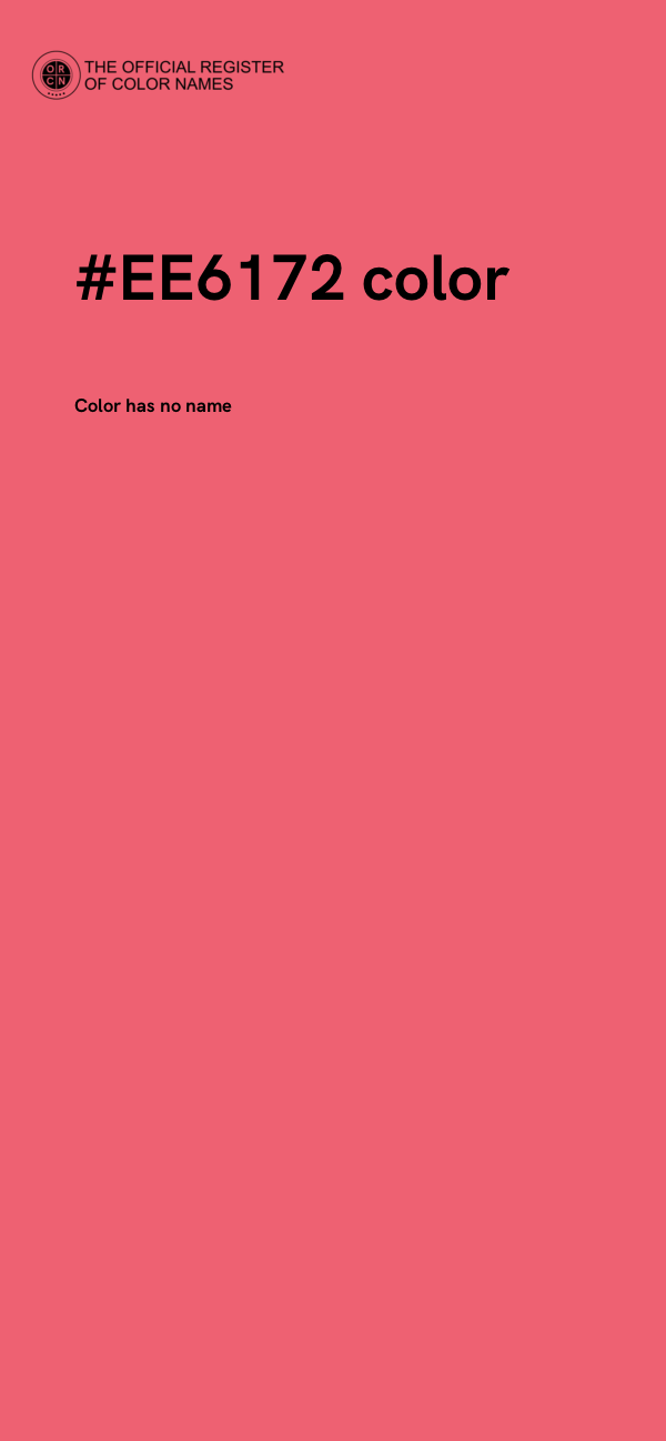 #EE6172 color image