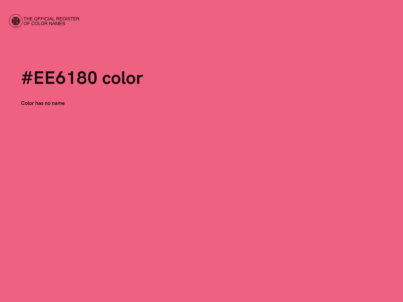 #EE6180 color image