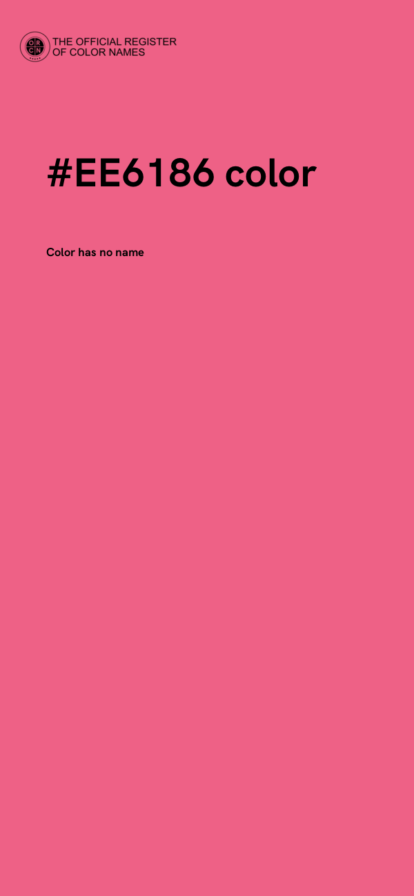 #EE6186 color image