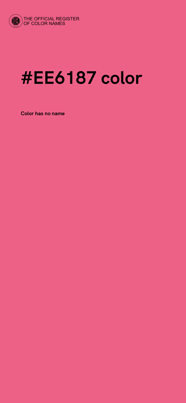 #EE6187 color image